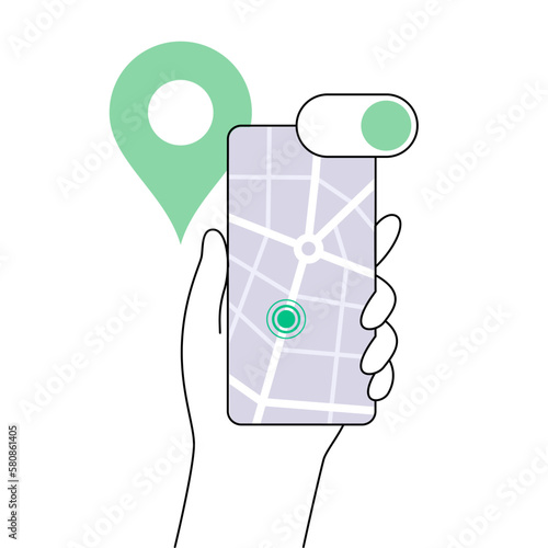 GPS activation toggle