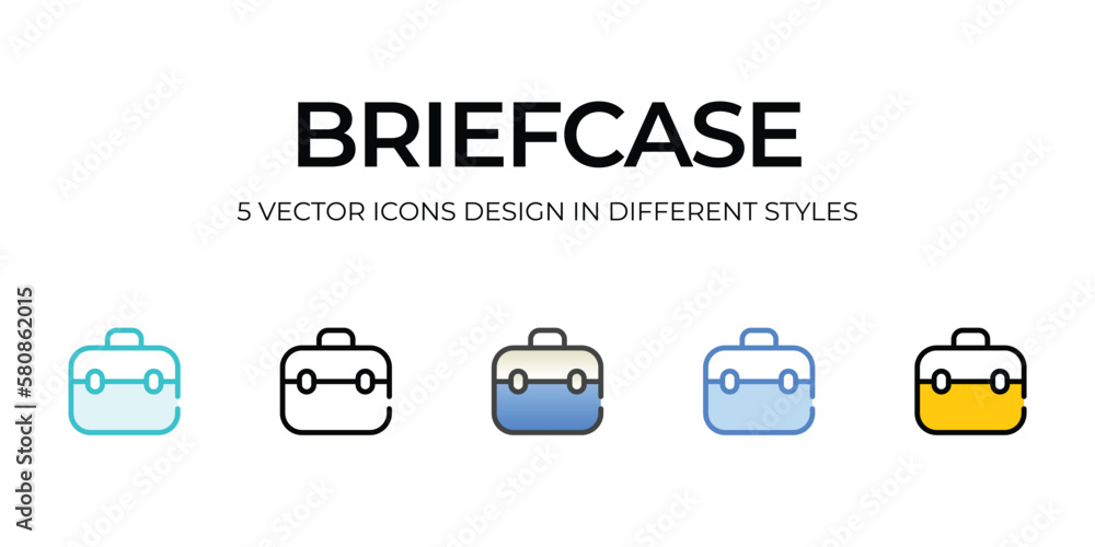 briefcase icons set vector illustration. vector stock, briefcase icons set vector illustration. vector stock,