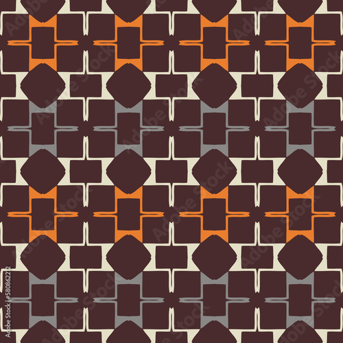 Seamless pattern with geometric elements.