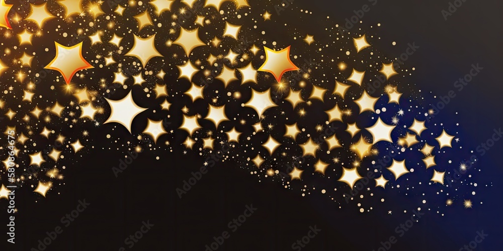 stars shine background, generative ai