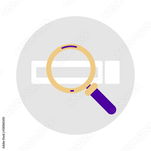 Search web SEO or Interent search symbol vector clip art