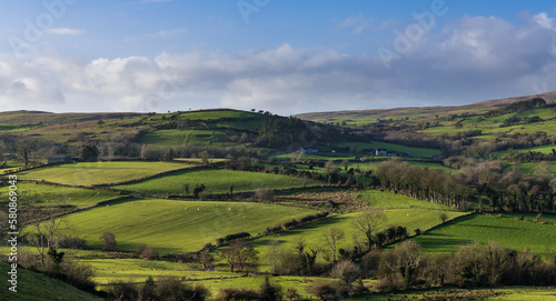 Scenic countryside of the Glens of Antrim, Northern Ireland