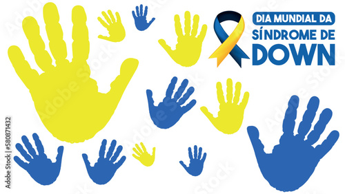 DIA MUNDIAL DA SÍNDROME DE DOWN, SÍNDROME DE DOWN, DIA DA SÍNDROME DE DOWN,  CORAÇÃO AZUL E AMARELO