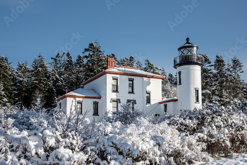 Lighthouse in the winter