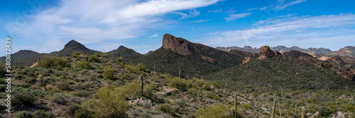 Superstition Mountains in Central Arizona, America, USA.