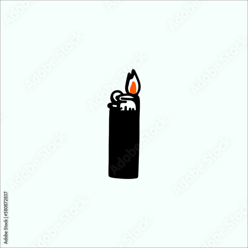 small lighters concept vector illustration