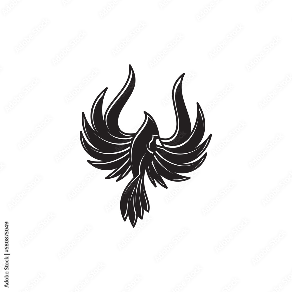 vector silhouette of cardinal bird vector silhouette of cardinal bird