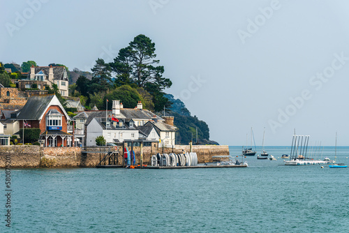 Royal Dart Yacht Club, Kingswear from Dartmouth, Devon, England photo