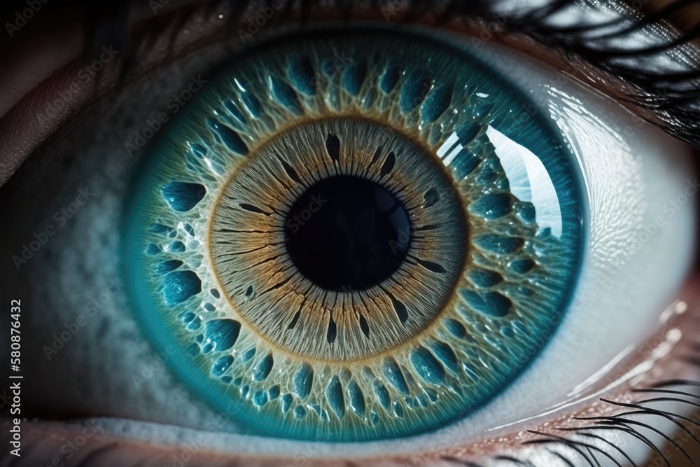 a close up of an eye. Generative AI