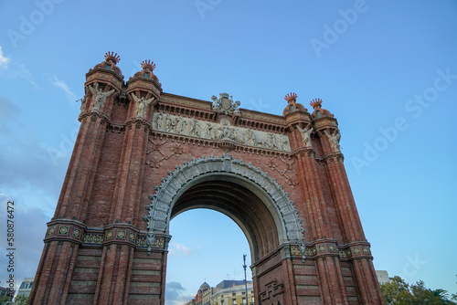 The Arco de Triunfo de Barcelona in Barcelona, Spain
