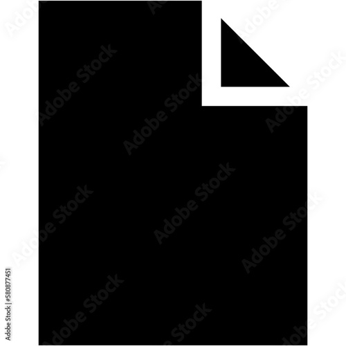 Free Download Blank New File Glyph Icon - GFXLoad