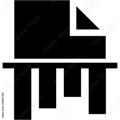 Triturate Paper Glyph Icon