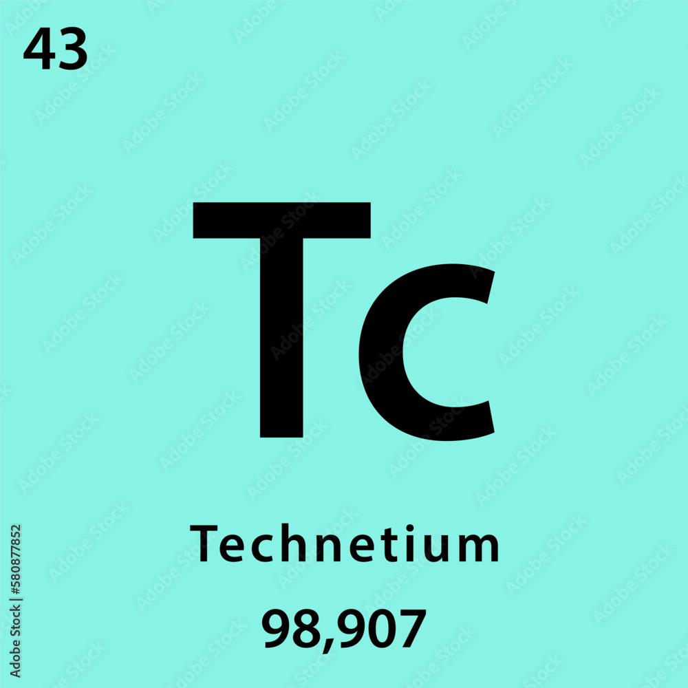 Tc element periodic table icon vector logo design Tc element periodic table icon vector logo design