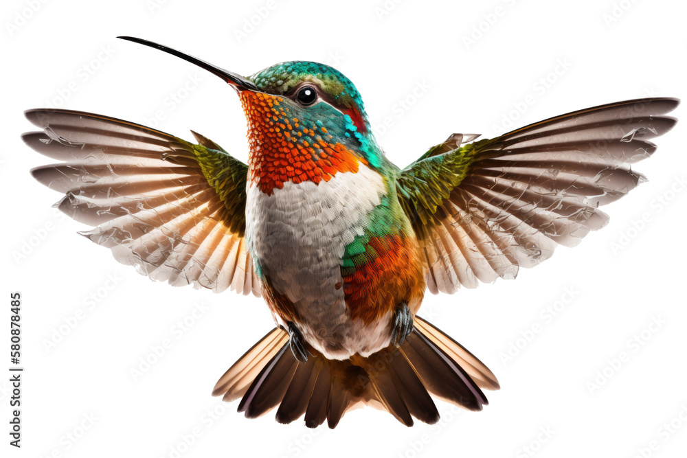 hummingbird, png stock photo file cut out and isolated on a transparent background - Generative AI hummingbird, png stock photo file cut out and isolated on a transparent background - Generative AI
