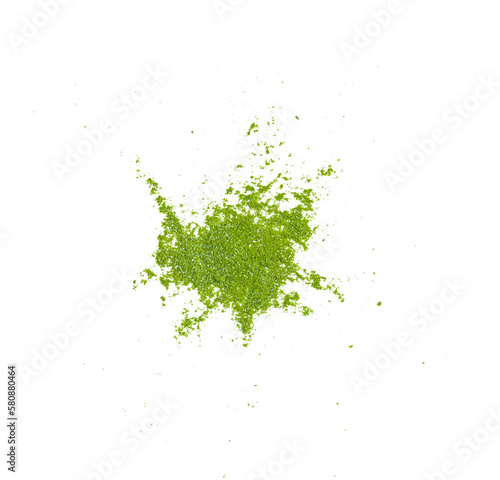 Green Tea powder  on  transparent  png