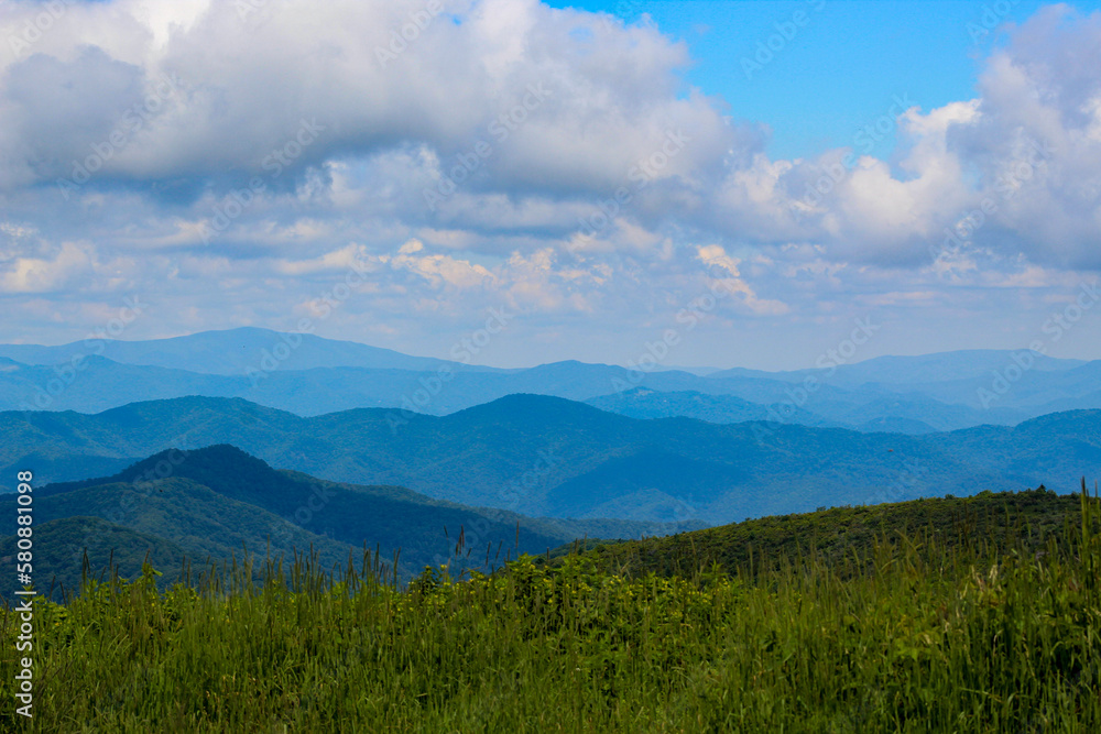 blue ridge parkway mountain landscape