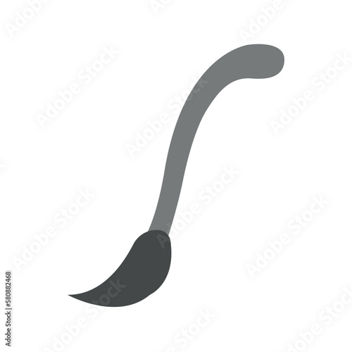 Vector flat cartoon donkey cow tail isolated on white background