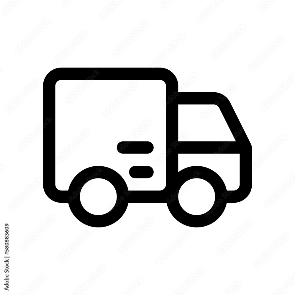 Editable delivery truck vector icon. Part of a big icon set family. Perfect for web and app interfaces, presentations, infographics, etc Editable delivery truck vector icon. Part of a big icon set family. Perfect for web and app interfaces, presentations, infographics, etc