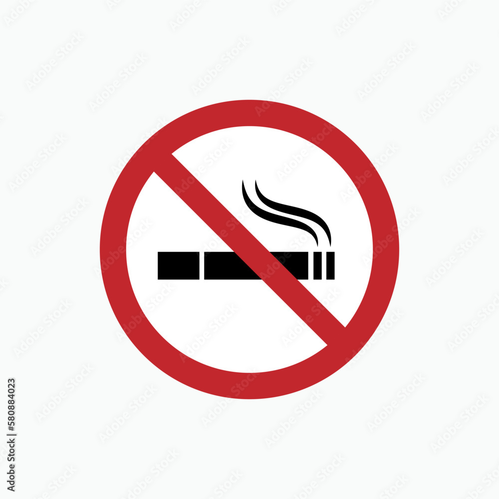 No Smoking Icon - Vector, Sign and Symbol for Design, Presentation, Website or Apps Elements. No Smoking Icon - Vector, Sign and Symbol for Design, Presentation, Website or Apps Elements.
