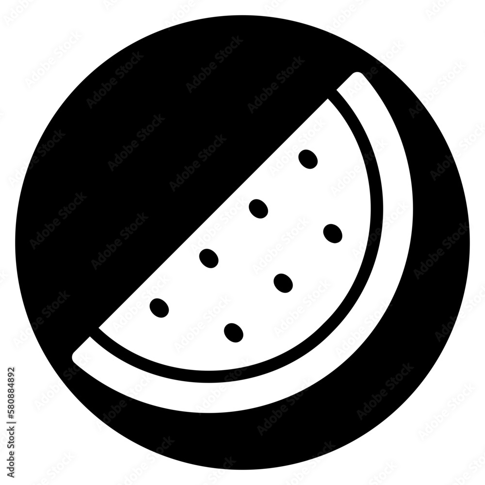 watermelon glyph icon watermelon glyph icon