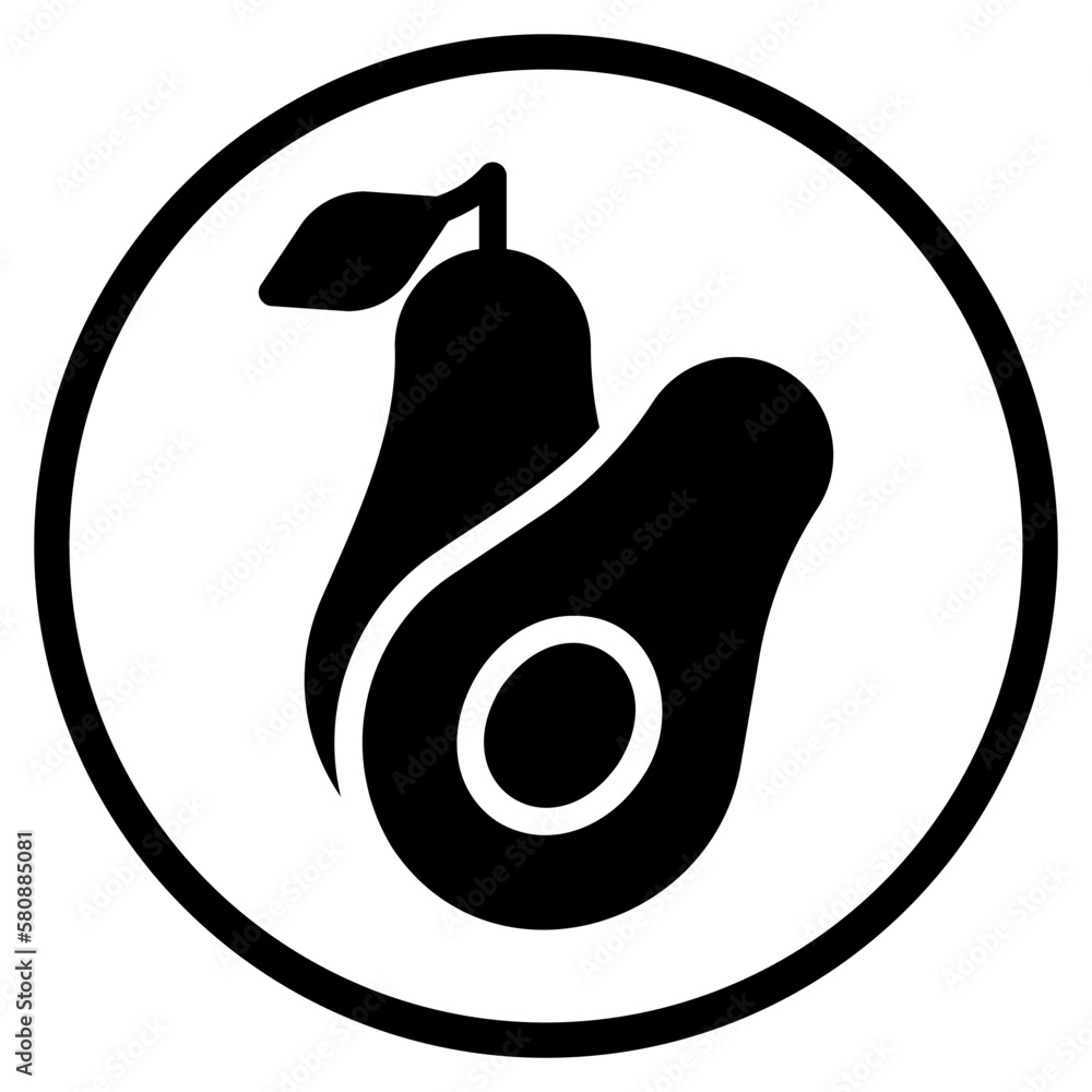 avocado glyph icon avocado glyph icon