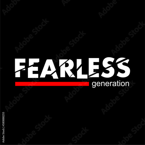 FEARLESS Design Vector For Tshirt And More Clothing