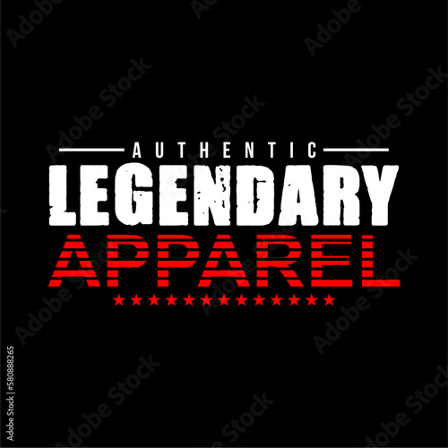 LEGENDARY APPAREL Design Vector For Tshirt And More Clothing