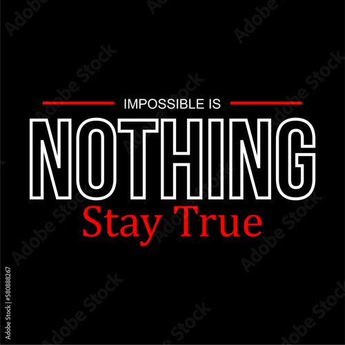 NOTHING Design Vector For Tshirt And More Clothing