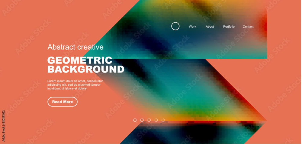 Fluid gradient geometric triangles, abstract landing page background. Minimal shapes composition for wallpaper, banner, background, leaflet, catalog, cover, flyer Fluid gradient geometric triangles, abstract landing page background. Minimal shapes composition for wallpaper, banner, background, leaflet, catalog, cover, flyer