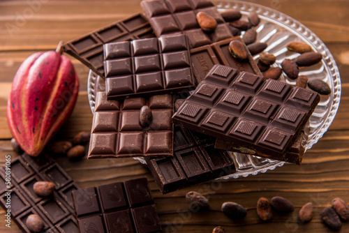 チョコレートとカカオのイメージ photo