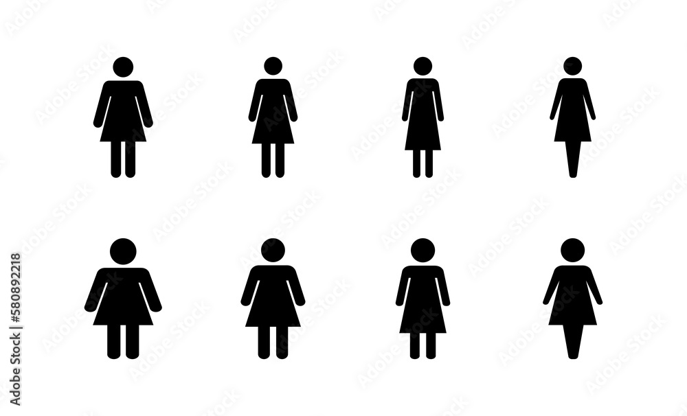 Female icon vector for web and mobile app. woman sign and symbol Female icon vector for web and mobile app. woman sign and symbol