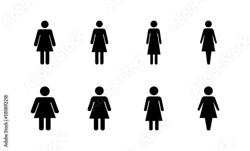 Female icon vector for web and mobile app. woman sign and symbol