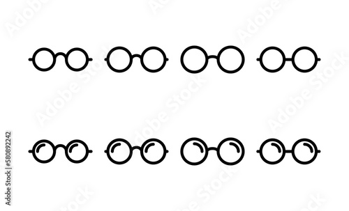 Glasses icon vector for web and mobile app. Glasses sign and symbol