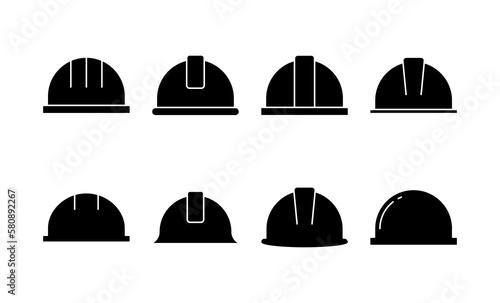 Helmet icon vector for web and mobile app. Motorcycle helmet sign and symbol. Construction helmet icon. Safety helmet