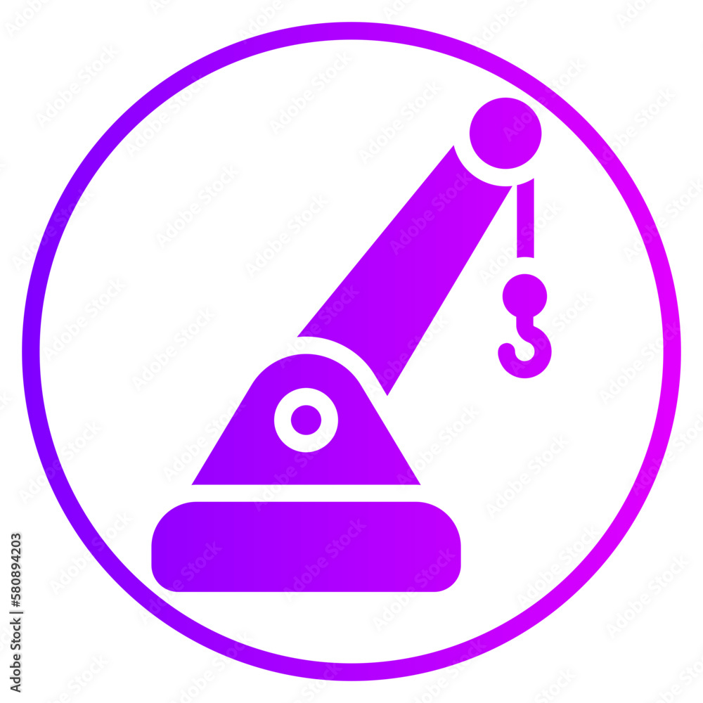crane gradient icon crane gradient icon