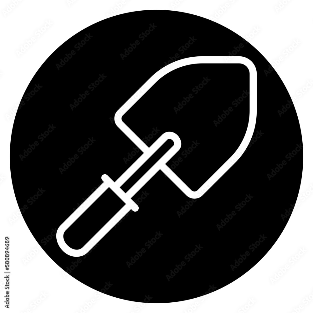 trowel glyph icon trowel glyph icon
