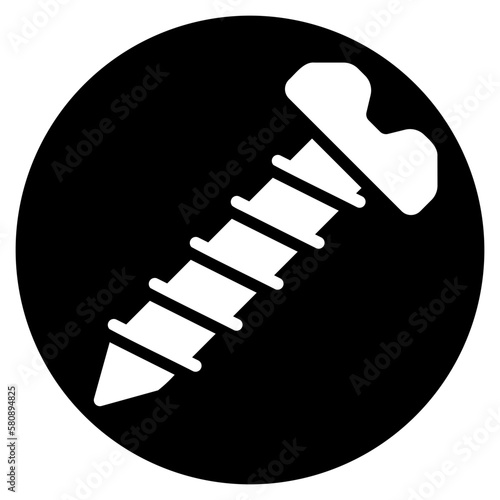 screw glyph icon