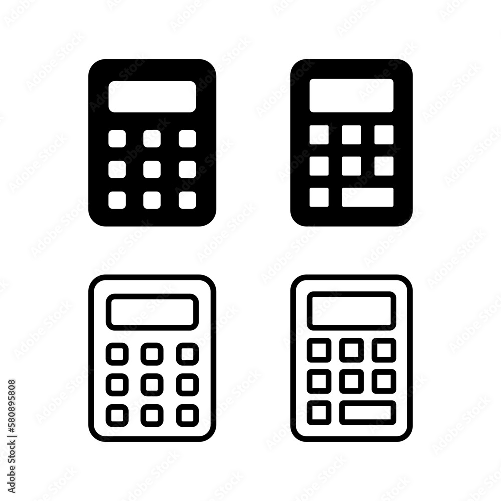 Calculator icon vector illustration. Accounting calculator sign and symbol. Calculator icon vector illustration. Accounting calculator sign and symbol.