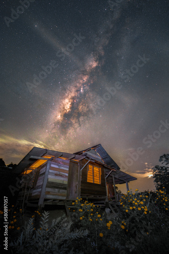house in the night