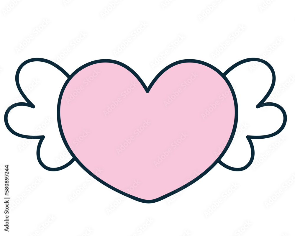 heart with wings heart with wings