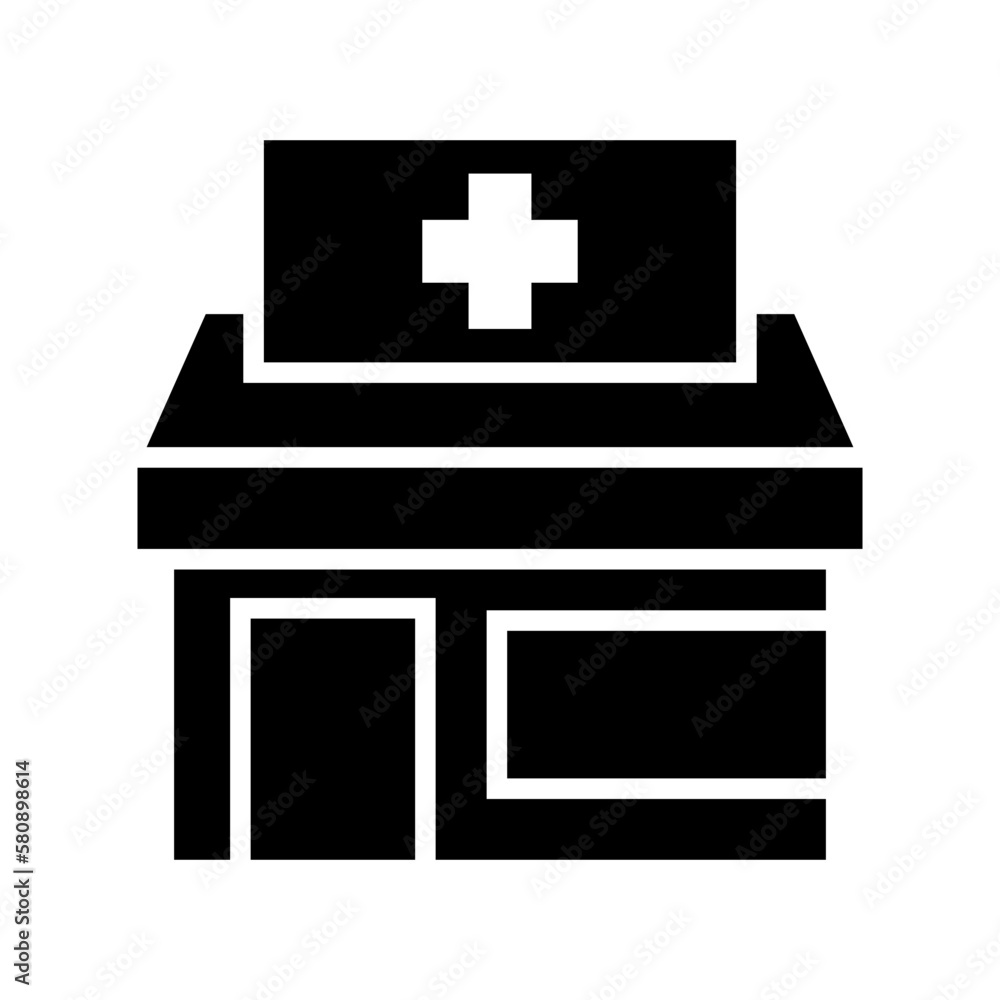 Fototapeta premium pharmacy store icon or logo isolated sign symbol vector illustration - high quality black style vector icons 