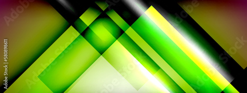 Light and shadow squares and lines abstract background