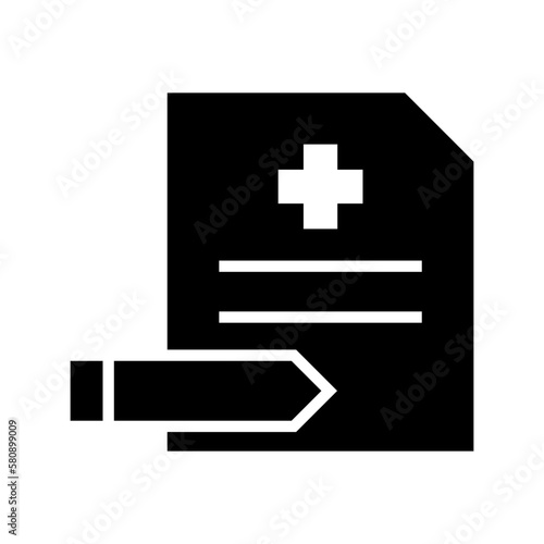 prescription icon or logo isolated sign symbol vector illustration - high quality black style vector icons 