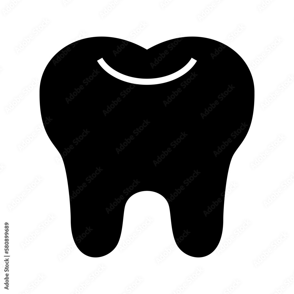 tooth icon or logo isolated sign symbol vector illustration - high quality black style vector icons
