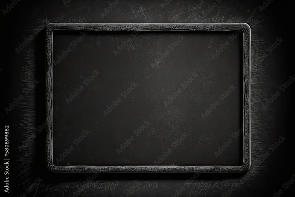 Fototapeta premium Chalkboard.Old black background. Grunge texture. Blackboard. Grung. Concrete. Generative AI