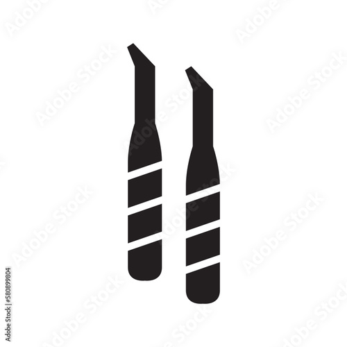 tweezers icon or logo isolated sign symbol vector illustration - high quality black style vector icons
