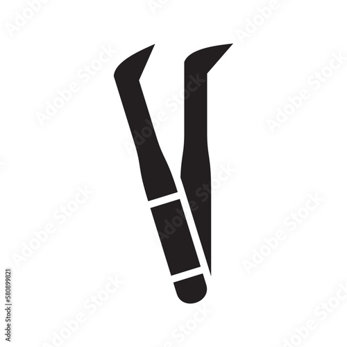 tweezers icon or logo isolated sign symbol vector illustration - high quality black style vector icons

