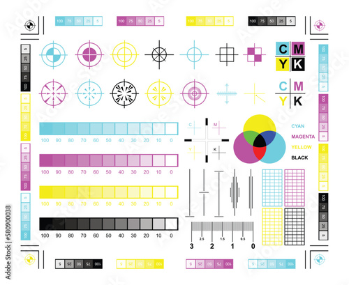 rgb and cmyk mixing diagram colored
