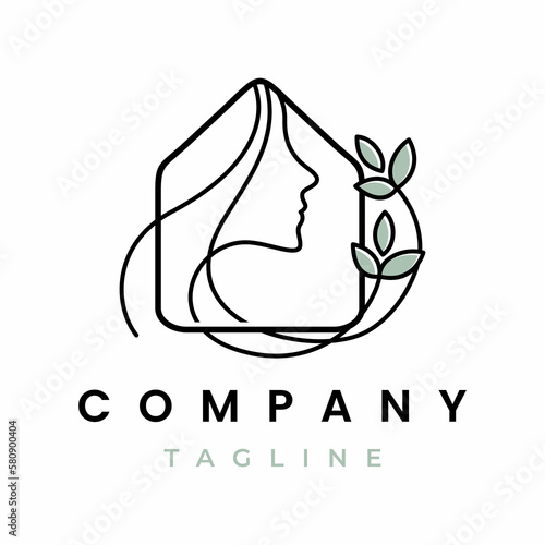 Natural Beauty House Logo Design