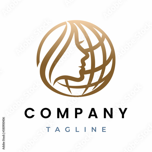 Beauty World Logo design Icon